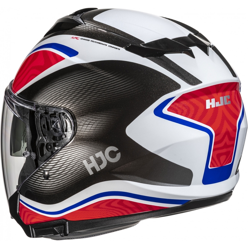 HJC i31 Depe MC21 nyitott motoros bukósisak fehér-piros-kék