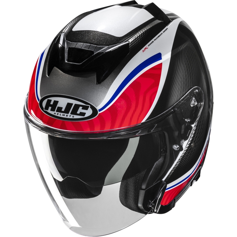 HJC i31 Depe MC21 nyitott motoros bukósisak fehér-piros-kék