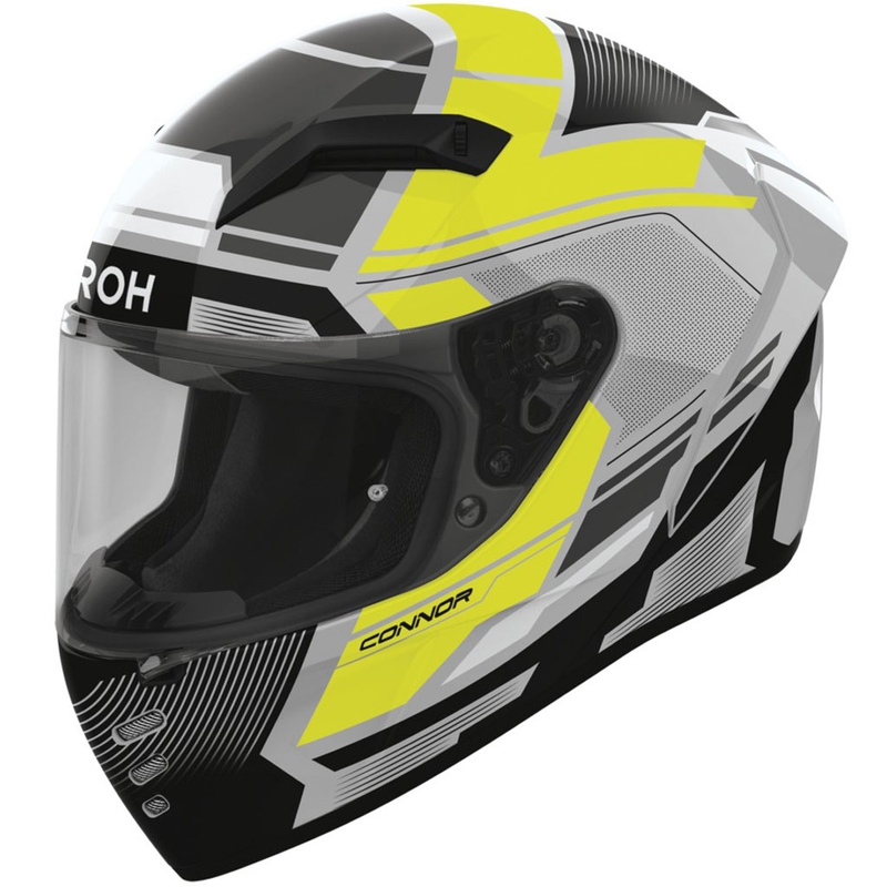 Airoh CONNOR Ego zárt motoros bukósisak fényes fluo sárga