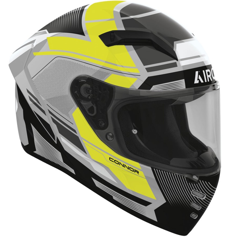 Airoh CONNOR Ego zárt motoros bukósisak fényes fluo sárga