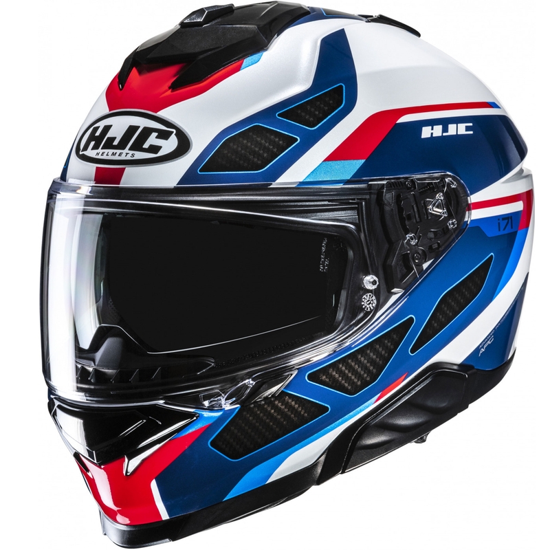 HJC i71 Zest MC21 zárt motoros bukósisak kék-fehér-piros