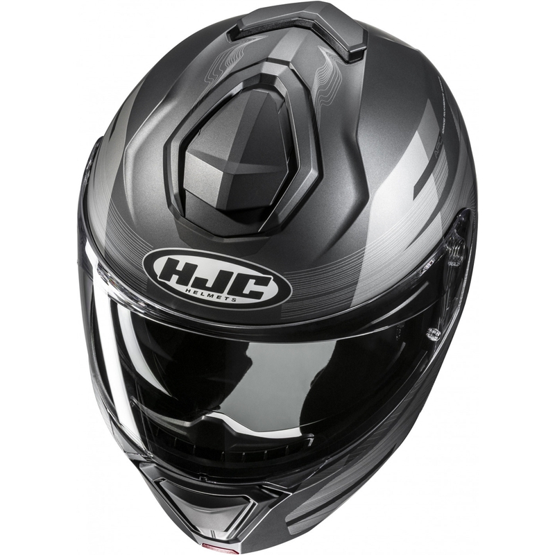 HJC i91 Dusk MC5SF felnyitható motoros bukósisak fekete-szürke