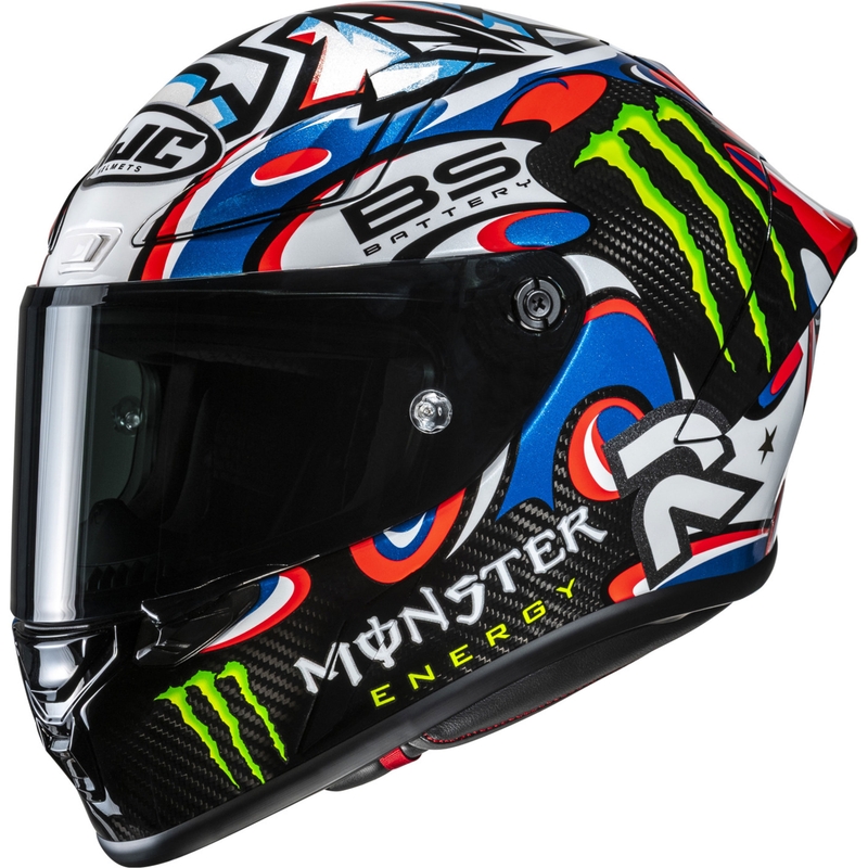 HJC RPHA 1 V2 CARBON Quartararo Le Mans III MC25 zárt motoros bukósisak multicolor