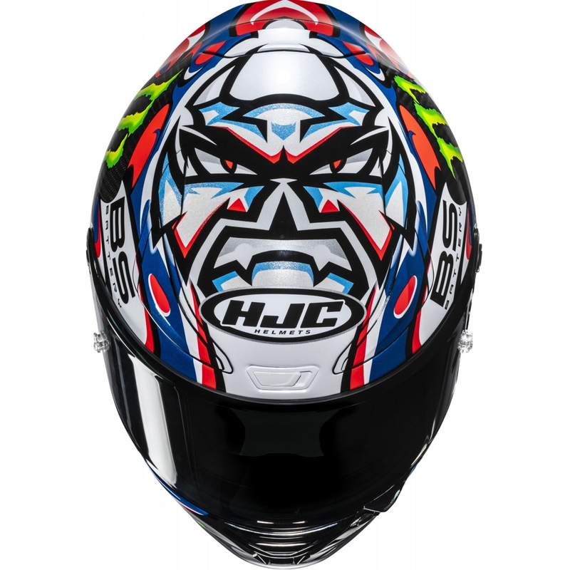 HJC RPHA 1 V2 CARBON Quartararo Le Mans III MC25 zárt motoros bukósisak multicolor