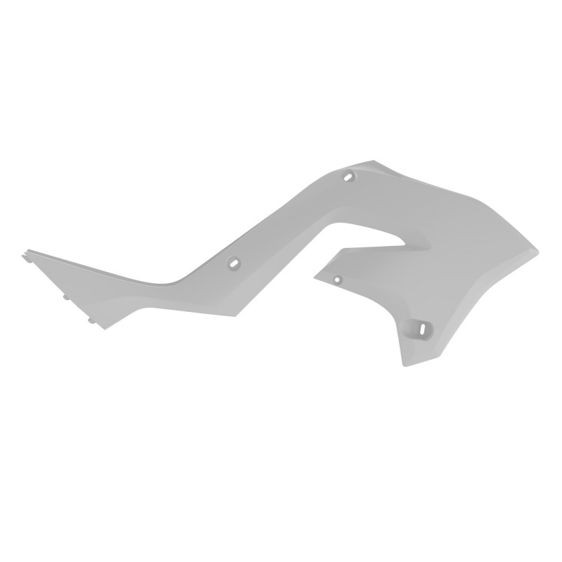 Radiator Scoops POLISPORT restyling fehér részére KAWASAKI KX 125 2003-2008, KAWASAKI KX 250 2T 2003-2008