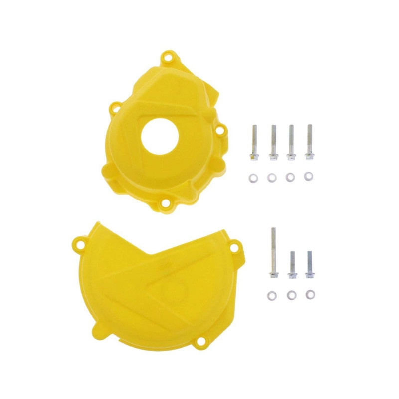 Clutch and ignition cover protector kit POLISPORT sárga