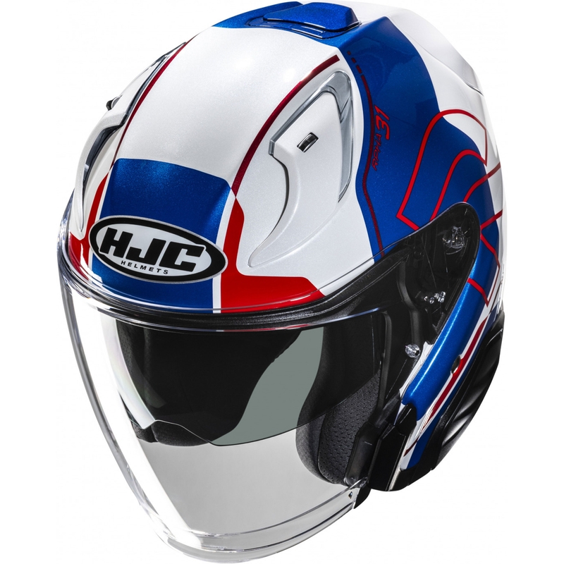 HJC RPHA 31 Dereen MC21 nyitott motoros bukósisak fehér-kék-piros