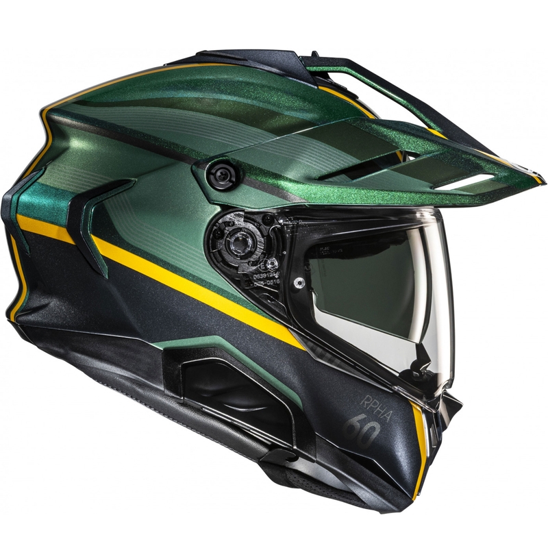 HJC RPHA 60 Arbre MC4 enduro motoros bukósisak zöld-fekete-sárga