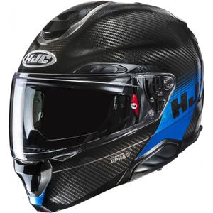 Výklopná helma na motorku HJC RPHA 91 CARBON Elig MC2 černo-modrá