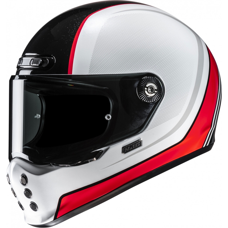 HJC V10 Hodu MC1 zárt motoros bukósisak fehér-fekete-piros