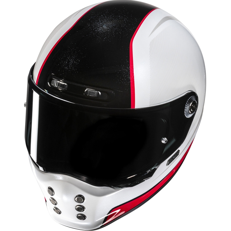 HJC V10 Hodu MC1 zárt motoros bukósisak fehér-fekete-piros