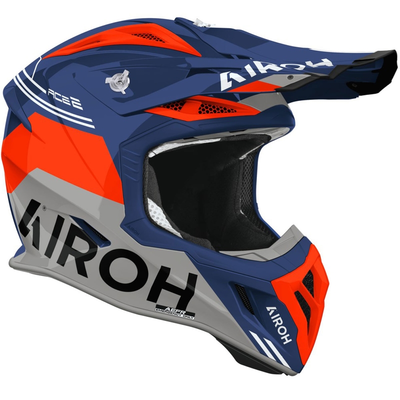Airoh Aviator ACE 2 Fury motokrossz bukósisak fényes azúrpiros