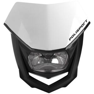 Fejidom lámpával POLISPORT HALO White/Black