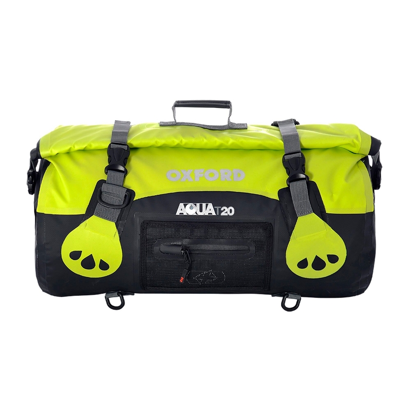 Vízálló táska Oxford Aqua20 Roll Bag fekete-fluo sárga