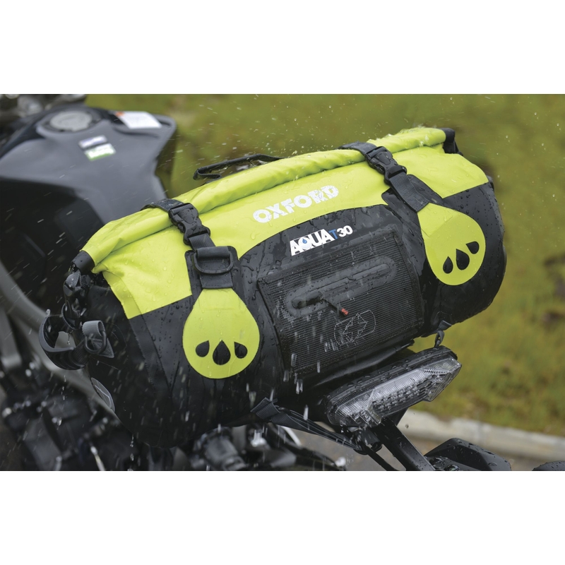 Vízálló táska Oxford Aqua30 Roll Bag fekete-fluo sárga
