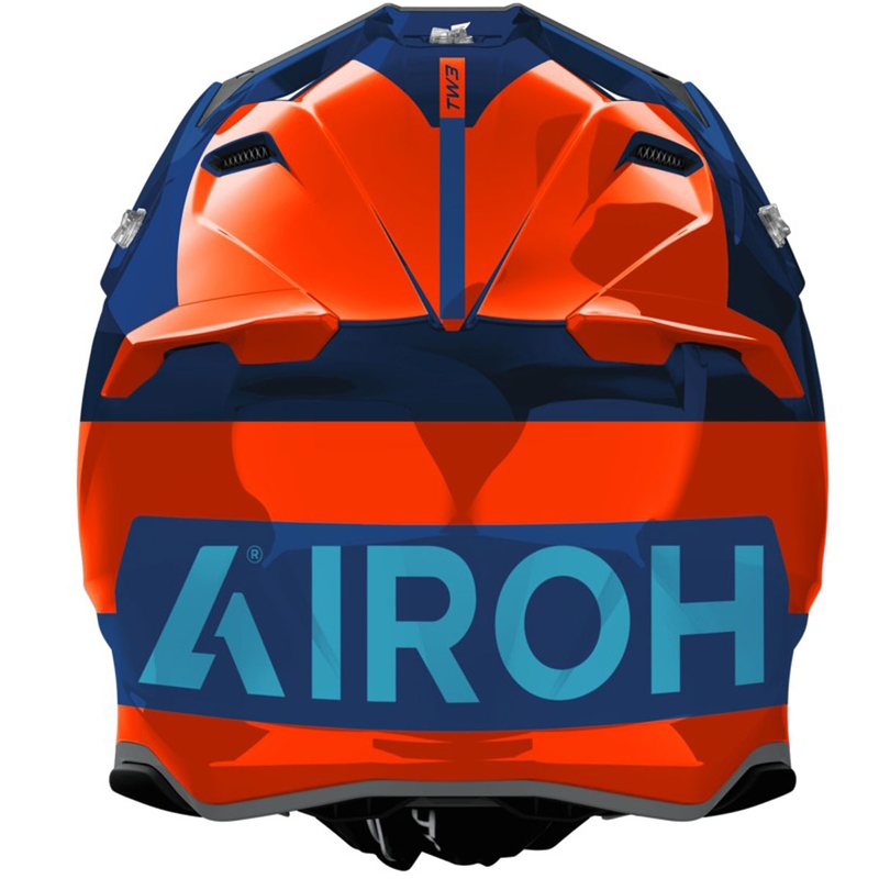 Airoh Twist 3 Fancy motokrossz bukósisak fényes narancssárga-kék