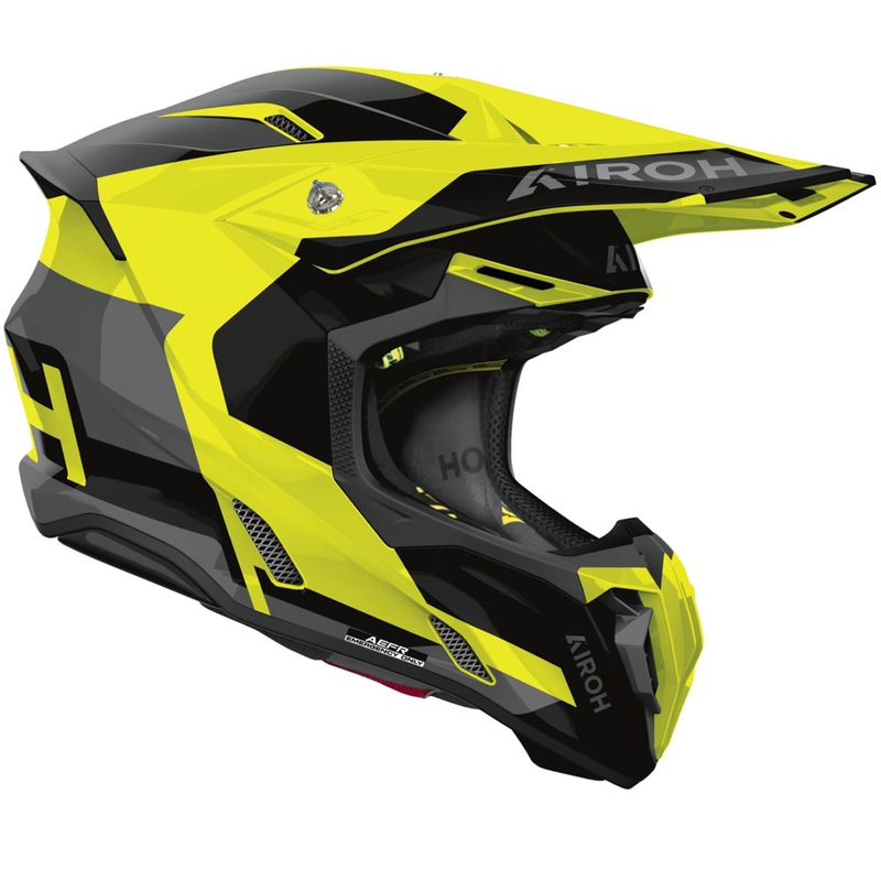 Airoh Twist 3 Fancy motokrossz bukósisak fényes fluo sárga