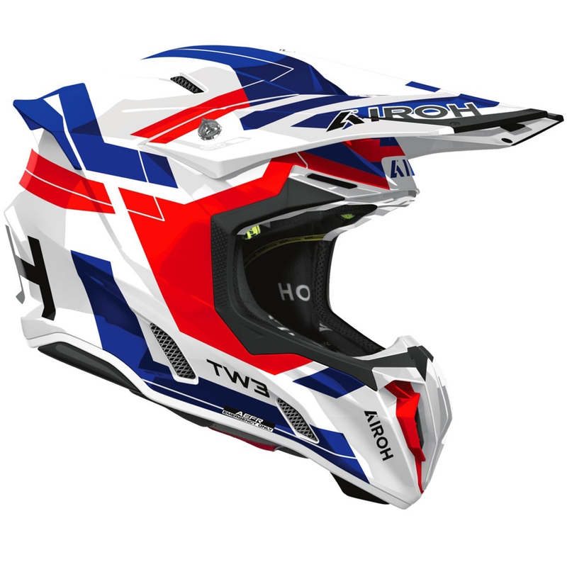 Airoh Twist 3 Dynasty motokrossz bukósisak fényes kék-piros