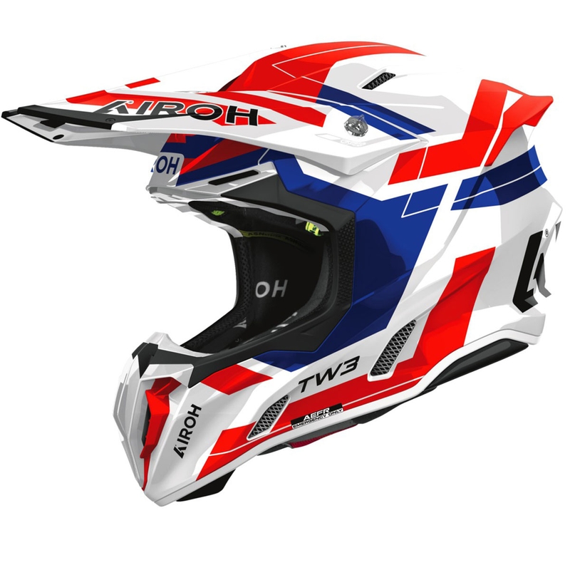 Airoh Twist 3 Dynasty motokrossz bukósisak fényes kék-piros