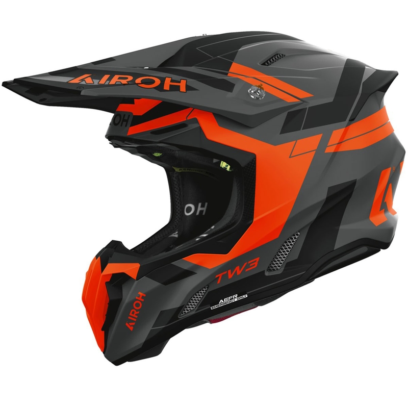 Airoh Twist 3 Dynasty motokrossz bukósisak matt fluo narancssárga