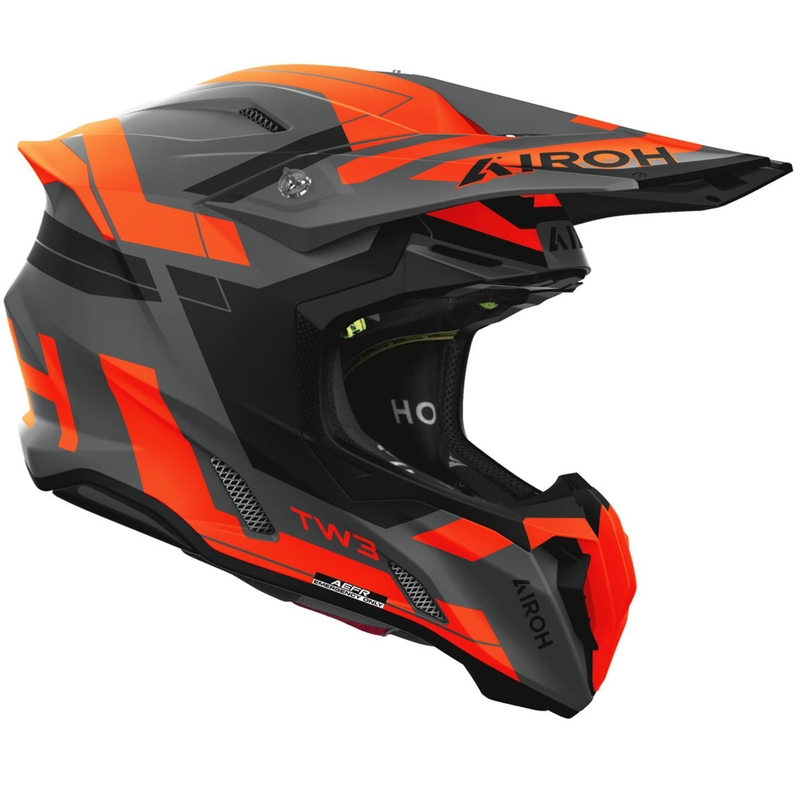 Airoh Twist 3 Dynasty motokrossz bukósisak matt fluo narancssárga