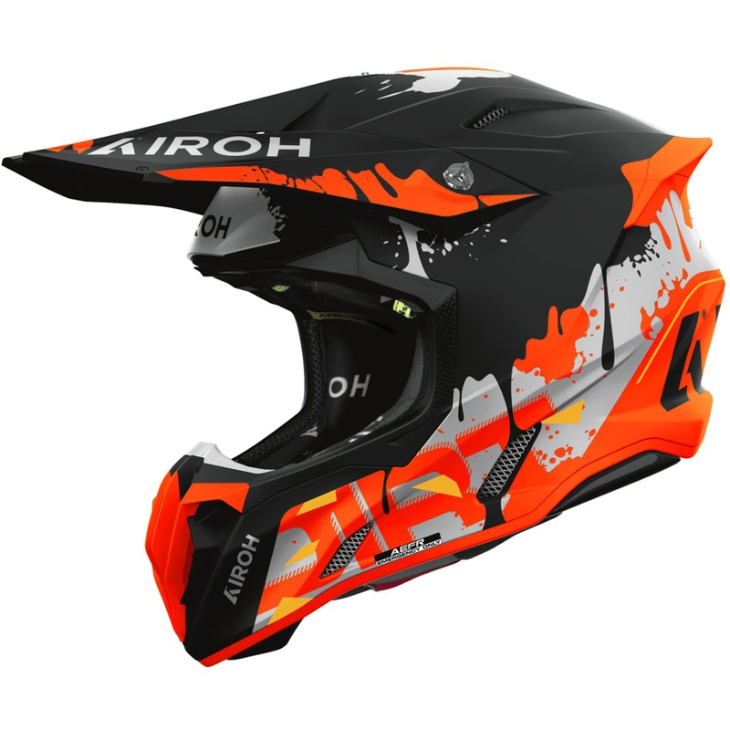 Airoh Twist 3 Dirt motokrossz bukósisak matt fekete-narancssárga