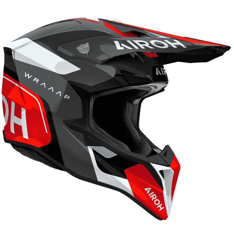 Airoh Wraaap Conquer motokrossz sisak fényes piros