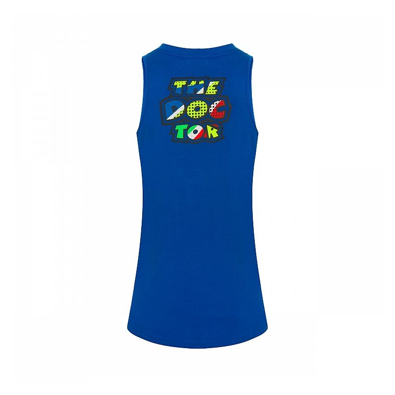 Női tank top VR46 Valentino Rossi POP ART kék