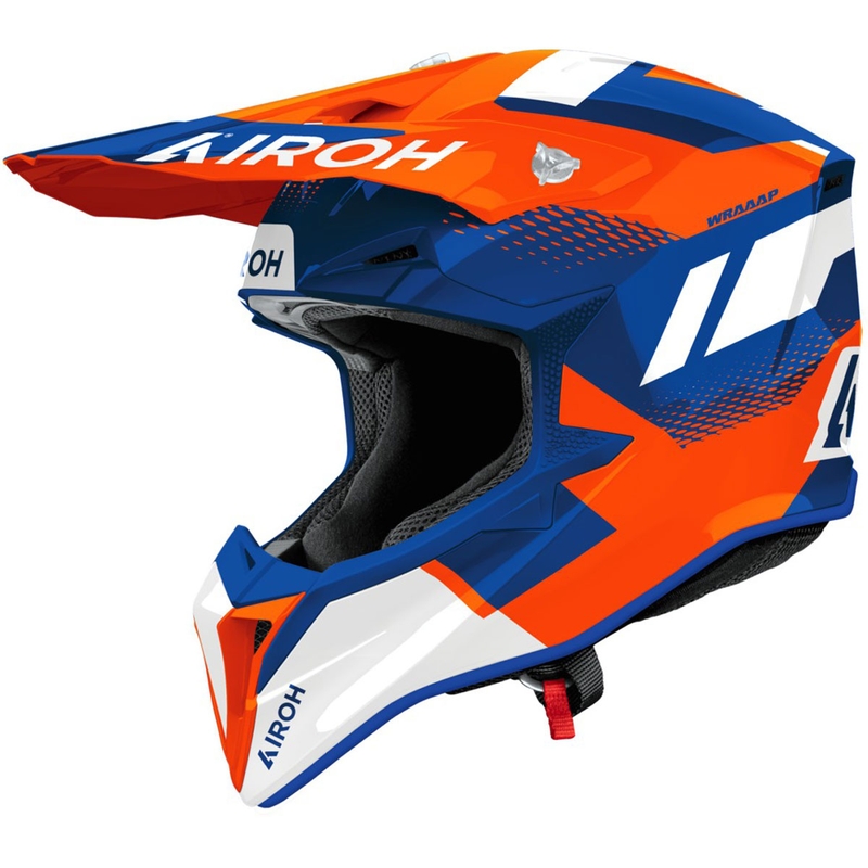 Airoh Wraaap Vision motokrossz bukósisak fényes narancssárga-kék