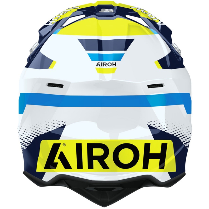 Airoh Wraaap Vision motokrossz bukósisak fényes sárga-kék