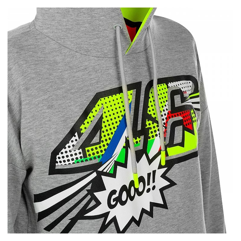 Női pulóver VR46 Valentino Rossi POP ART Gyapjú szürke