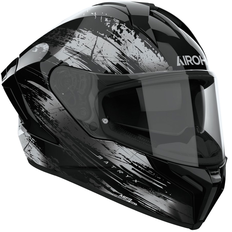 Airoh MATRYX Reflex zárt motoros bukósisak fényes szürke