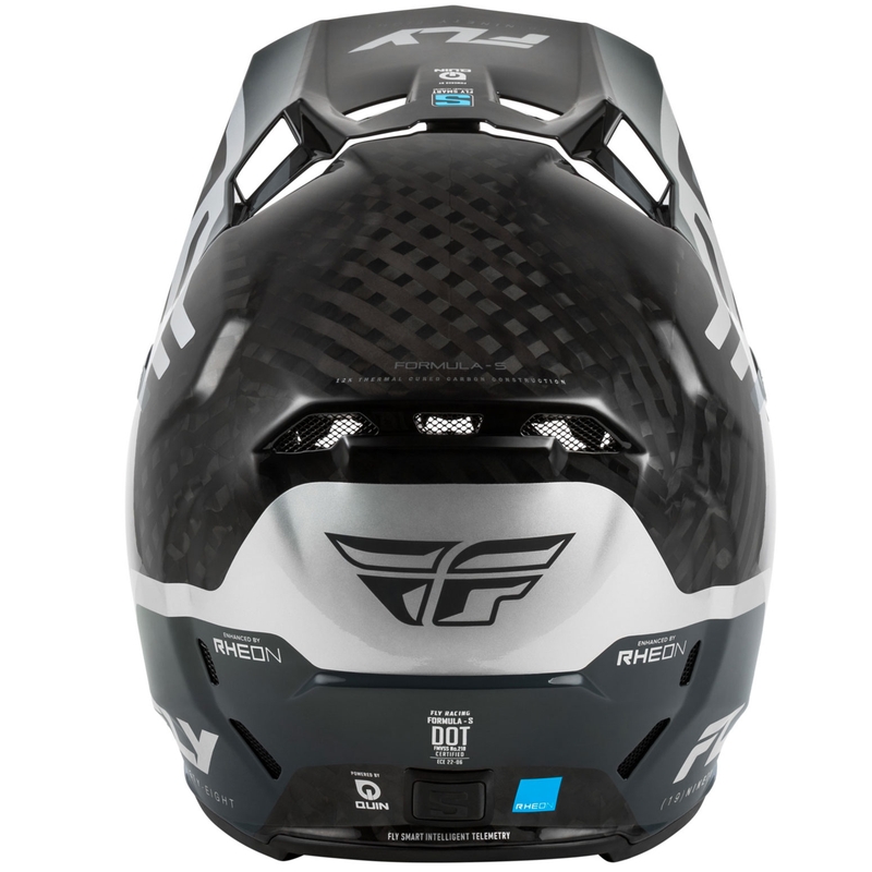 FLY Racing Formula S Carbon Byte motokrossz bukósisak carbon-szürke-ezüst
