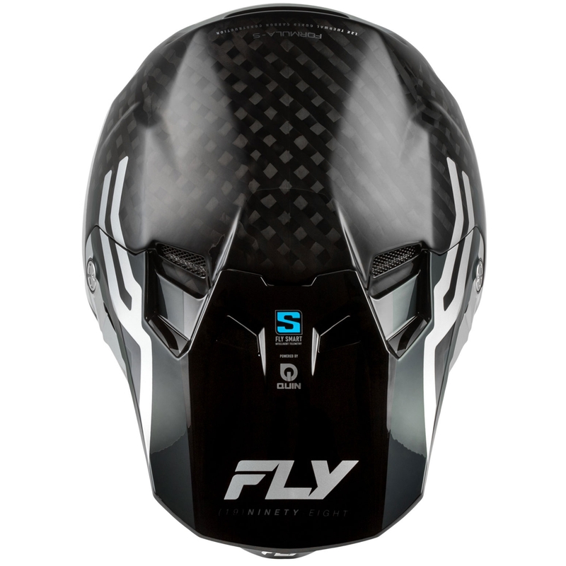 FLY Racing Formula S Carbon Byte motokrossz bukósisak carbon-szürke-ezüst