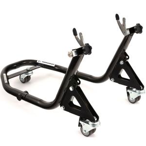 R-TECH hátsó gördíthető motorállvány villákkal a görgők részére