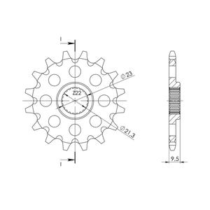 Első lánckerék SUPERSPROX STEALTH CST-1577:15.2 15 fogak,520