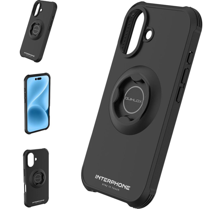 Interphone QUIKLOX Tetraforce-Apple iPhone 17 mobiltelefontok fekete