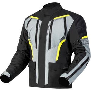 Ozone Tour III motoros kabát fekete-szürke-fluo sárga