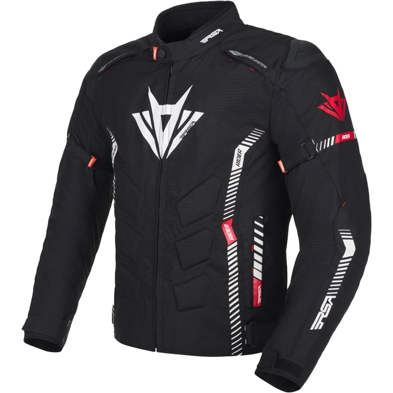 RSA Rider motoros kabát fekete-fehér-piros