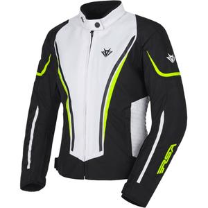 RSA Wasp női motoros kabát fekete-fluo sárga-fehér