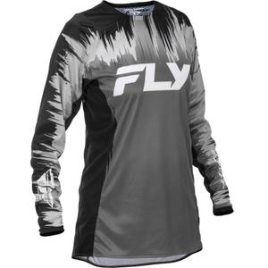 Dámský motokrosový dres FLY Racing Lite černo-šedo-bílý