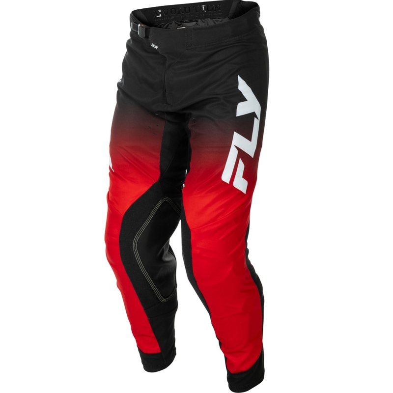 FLY Racing Evolution motokrossz nadrág piros-fekete-fehér