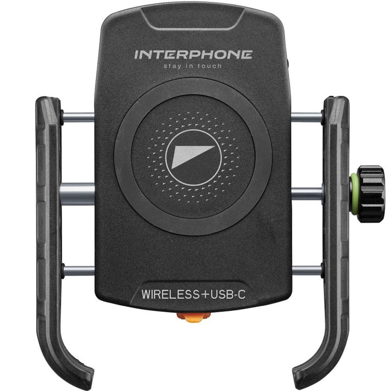Interphone Crab telefontartó vezeték nélküli töltéssel és USB-C csatlakozóval fekete