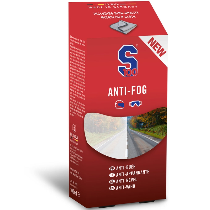S100 Anti-Fog páramentesítő szer mikroszálas törlőkendővel együtt 100 ml