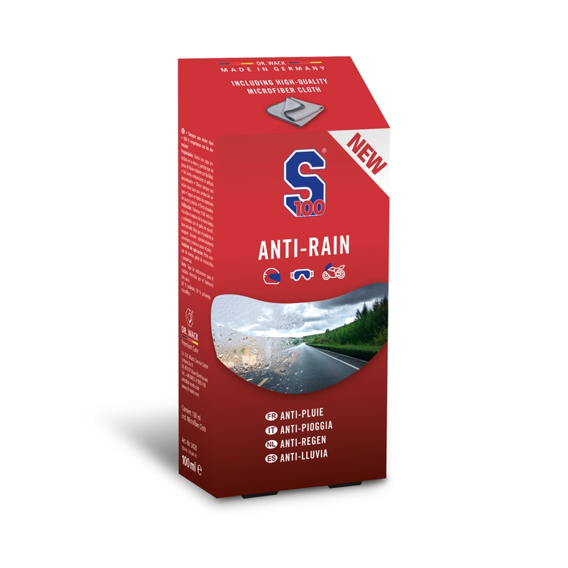 S100 Anti-Rain szer mikroszálas törlőkendővel együtt 100 ml