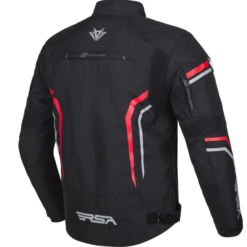RSA Compact 2 motoros kabát fekete-szürke-piros