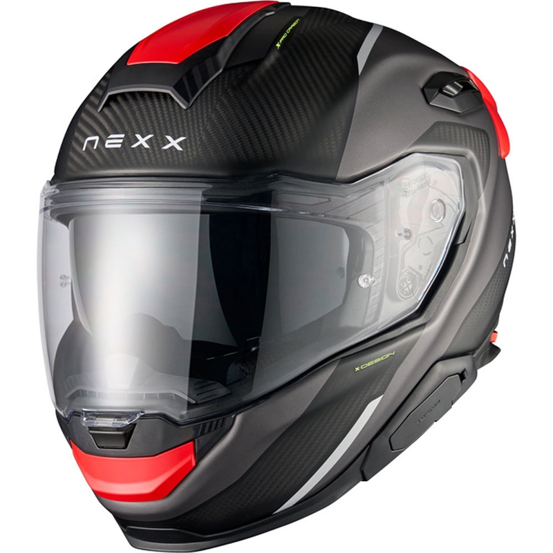 Nexx X.TR Rush zárt motoros bukósisak matt fekete-piros