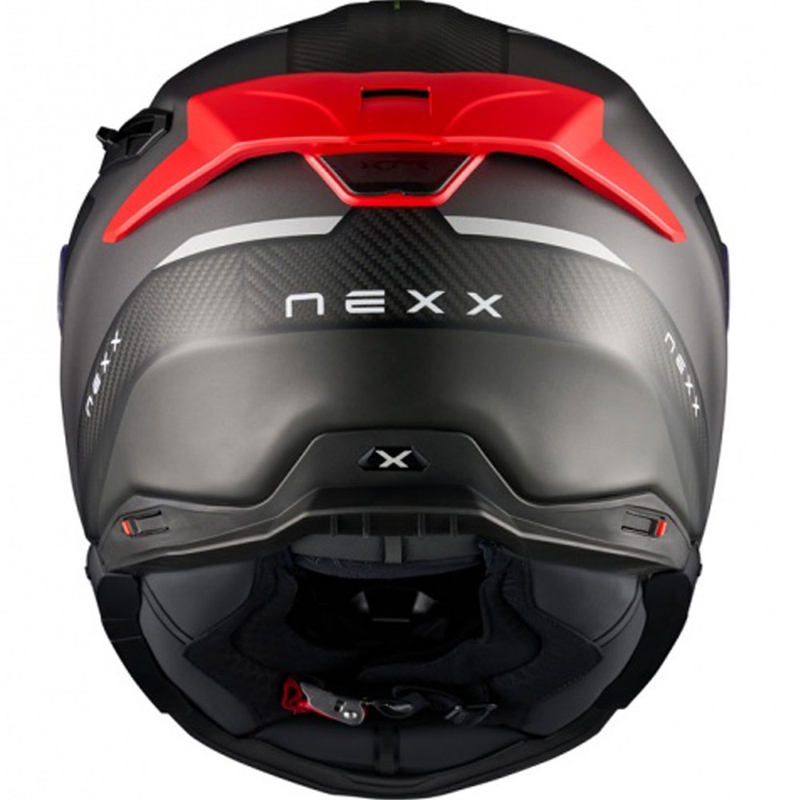 Nexx X.TR Rush zárt motoros bukósisak matt fekete-piros