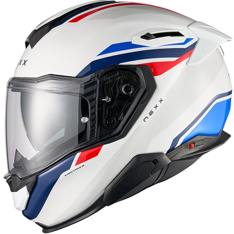Nexx X.TR Quanta zárt motoros bukósisak fehér-kék