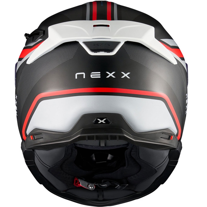 Nexx X.TR Quanta zárt motoros bukósisak matt fekete-piros
